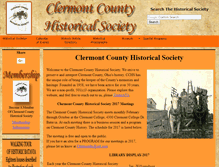 Tablet Screenshot of clermont-county-history.org